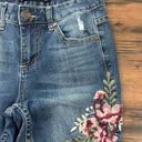 Harper  Flower Embroidered Skinny Jeans - Size 26 Photo 7