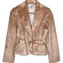 Banana Republic Vintage  Corduroy Blazer Cord Blush Rose Pink Single Button sz 4 Photo 0