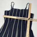 Cupcakes and Cashmere  Jumpsuit Womens 4 Avery Ink Blue Striped Tank Cropped Poly Photo 6