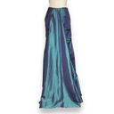 Jovani  Skirt Iridescent Green Purple Train Women‎ Mermaid Shimmer 10 Prom Formal Photo 2