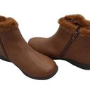 COMFORT VIEW TANSY BROWN LEATHER-LIKE LIGHTWEIGHT BOOTS SIZE 7M Photo 0