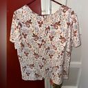 Nine Britton  Floral Blouse With Split Back XL Photo 8