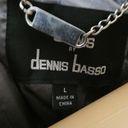 Dennis Basso Dennis by  Faux Fur Grey Coat Jacket Rhinestone Brooch Closure Large Photo 8