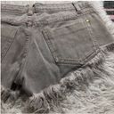 Pistola  Jean Shorts Denim Distressed Raw Hem Cut Off Gray Small Photo 9