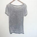 l*space Susina Gray Ruched Side Short Sleeve  Dye Shirt Photo 5