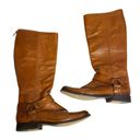 Frye  Phillip Harness Tall Boots Cognac Sz 11 Photo 4