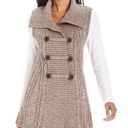 Style & Co . Womens Tan Brown Collared Sleeveless Vest Sweater Size Large Photo 0