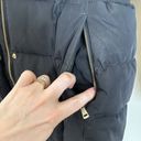 Cole Haan  Signature Black Down Feather‎ Taffeta Bib Puffer Coat size Large Photo 4