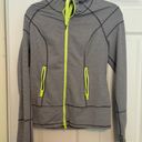 Zella Striped Hooded Workout Jacket Photo 0