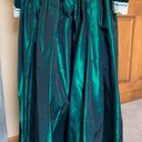 Handmade Merida REN FAIR Costume. Vnt 1990 Emerald Green Velvet & Taffeta LS Gown. Sz 6 Photo 11