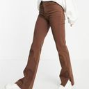 Stradivarius  Brown Slim Flare Jeans, Size 6 Photo 0