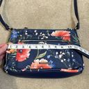 Dana Buchman  Crossbody Blue Floral Purse Bag Photo 9