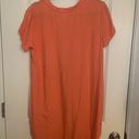 Anthropologie Cloth & Stone Coral V-Neck Shift Dress Size M Photo 3