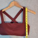 Aerie Offline by  Bra Women Small Lounge Maroon Cross Straps Soft Removable Cups Photo 5