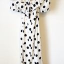 Farm Rio Mini Onca Dot Linen Midi Dress Photo 0