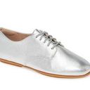 Fit Flop Silver Metallic Adeola Derby Flats Size 7 Photo 0