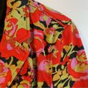 Isaac Mizrahi  for Target  Camo Floral Cotton Blazer Size L Photo 2