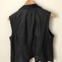 Vince  brushed leather vest jacket black size Large Photo 2