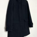 Banana Republic EUC  Black Wool Duffle Coat Jacket Photo 3