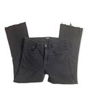 ZARA  Trafaluc Denim Collection SZ 8 raw hem, cropped jeans in black Photo 0