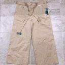 Ralph Lauren LRL BELTED TWILL WIDE-LEG PAPERBAG PANTS 14 KHAKI Photo 5