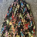 Betsey Johnson Women Dress 6 Floral Chiffon Halter Lined Zipper Pleated Elegant Photo 1