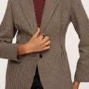 Mango  MNG Pleat Detail Blazer Houndstooth Photo 1