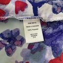 Coldwater Creek  Colorful Flower Design Tank Blouse Size 14 Large Photo 5