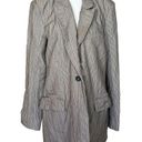 Krass&co  Striped Oversized Blazer in Gray Large Womens Jacket Photo 4