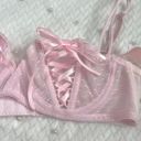 Sophie B Reworked Pink  Bra With Satin Ribbon Photo 1