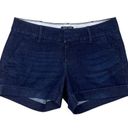 Dear John  Dark Blue Comfort Stretch Rolled Hem Flat Front Shorts Size 29 Photo 0