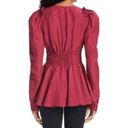 Rebellion Aje  Tucked Peplum Corset Top Magenta Photo 3