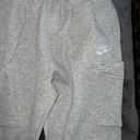 Nike Sportswear Club Fleece Cargo Jogger Sweatpants in Gray Photo 4