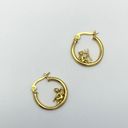 18K Gold Plated Angel and Demon Hoop Earrings for Women Photo 1