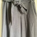 AELLA Los Angeles Gray Culotte Trouser Tie Waist Office Business Pants Size 8 Photo 5