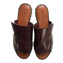 1. State  Cadwyn Burgundy Leather Zipper Studded Slide Sandal Photo 78