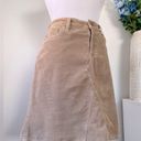 AG Adriano Goldschmied  Mid-Box Tan Corduroy Skirt Photo 1