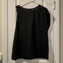 Romeo + Juliet Couture Women's  Black Linen Blouse Anthro Size Large EUC #7655 Photo 5