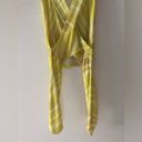 Urban Outfitters  Phoenix Plunging Tie-back Cropped Tank in Yellow Stripe Small Photo 6