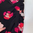 CAbi NWOT  Black & Pink Floral Scrunch Skirt Photo 1