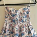 Sans Souci  Floral Bandage Strapless Party Dress Size Small Photo 2