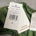 Good American  Womens 4 US XL Tiny Ties Triangle Swim Bikini Top Olive Green NWT Photo 3