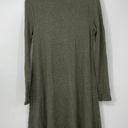 Sonoma  GREEN WAFFLE KNIT SUPER SOFT LONG SLEEVE COWL NECK DRESS SMALL Photo 1