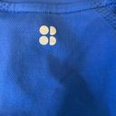 Sweaty Betty  Athlete Doubleweight Seamless Workout Zip Up Jacket Blue Size Large Photo 5