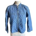 Gap  y2k Denim Quilted Zip Front Jacket Size Small Photo 1