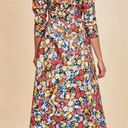 Hunter Bell  Patterson Floral Puff Sleeve Midi Dress Sz 0 Super bloom Photo 1