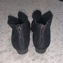 Jessica Simpson Dacia Black Suede Perforated Ankle Booties Photo 2