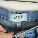 AGOLDE  90s Mid Rise Straight Leg Distressed Button Fly Jeans in Fall Out‎ Sz 23 Photo 8