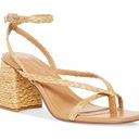 Madden Girl Marrvel Strappy Thong City Raffia Heel Sandals Photo 0