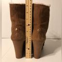 Michael Kors brown suede ankle wedge boots women size 8M Photo 5